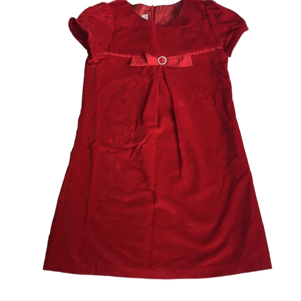 Berg drof good man kids red velvet dress size 8